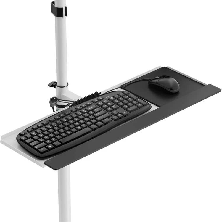 Wózek Maclean MC-793 max 17"-32", max 20kg, - mobilne stanowisko komputerowe na kółkach
