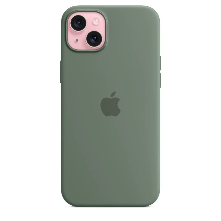 Silikonowe etui Apple z MagSafe Cypress, do iPhone 15 Plus
