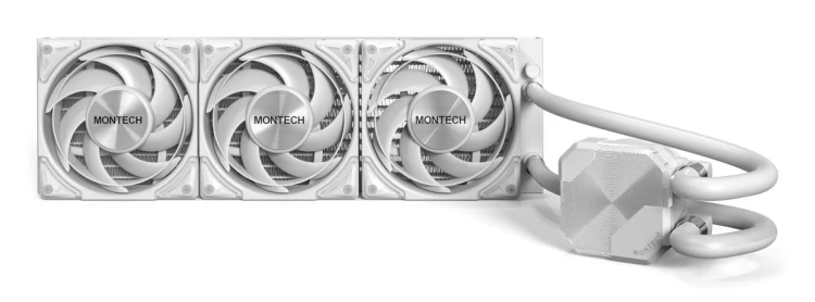 Chłodzenie wodne Montech HyperFlow Silent AiO - 360mm, białe