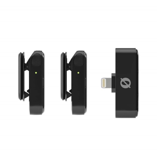 RODE Wireless Micro - 2-kanałowy cyfrowy system bezprzewodowy (Lightning, Czarny)