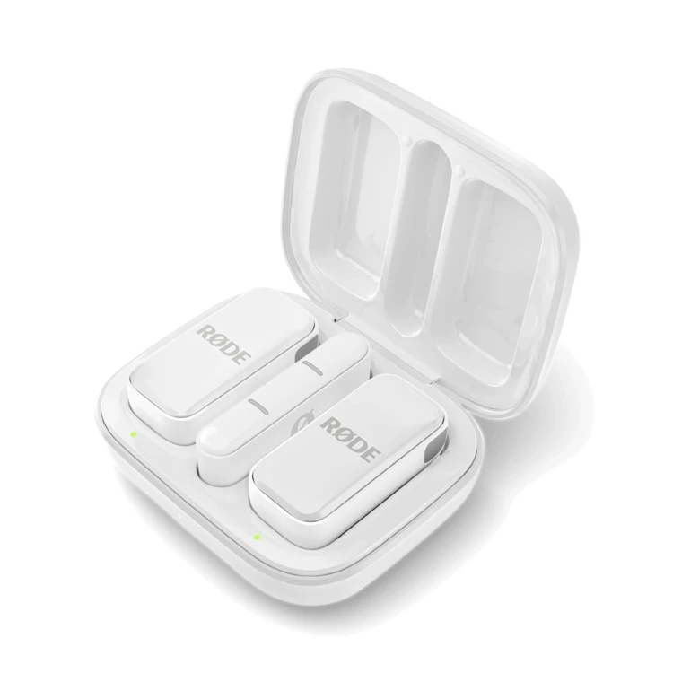 RODE Wireless Micro - 2-kanałowy cyfrowy system bezprzewodowy, USB-C, biały