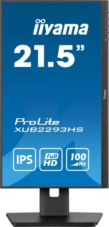 iiyama ProLite XUB2293HS-B6 monitor komputerowy 54,6 cm (21.5") 1920 x 1080 px Full HD LED Czarny