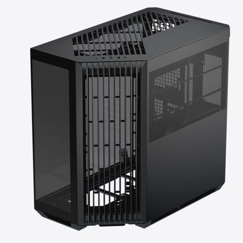 Obudowa do komputera APNX V1 PC-Gehäuse, Midi-Tower, ATX, czarna, szkło hartowane