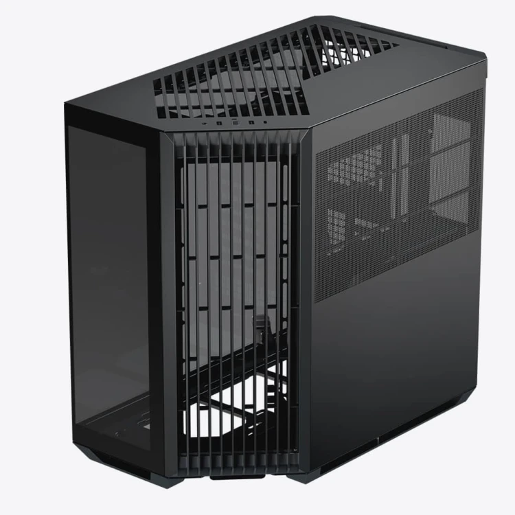 Obudowa do komputera APNX V1 PC-Gehäuse, Midi-Tower, ATX, czarna, szkło hartowane