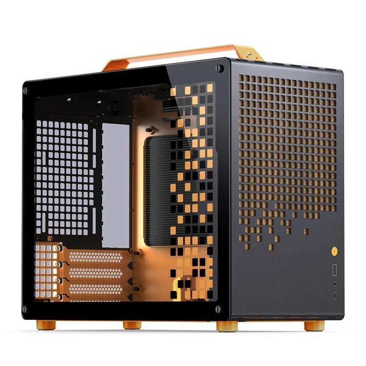 Obudowa komputerowa JONSPLUS MATX Handle Case Z20 - Black-Orange