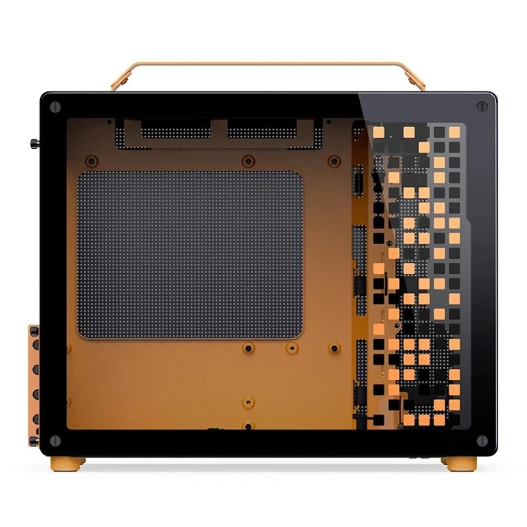 Obudowa komputerowa JONSPLUS MATX Handle Case Z20 - Black-Orange