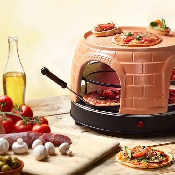Piec do pizzy Emerio, funkcja wstępnego pieczenia pizzaretki, 8 os.