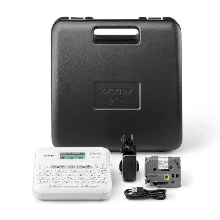 Brother PT-D410VP drukarka etykiet ZINK (Zero-Ink) 180 x 180 DPI Przewodowa TZe QWERTY