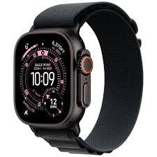 Apple Watch Ultra 3 GPS + Cellular 49mm Black Titanium Case with Black Titanium Milanese Loop - Small
