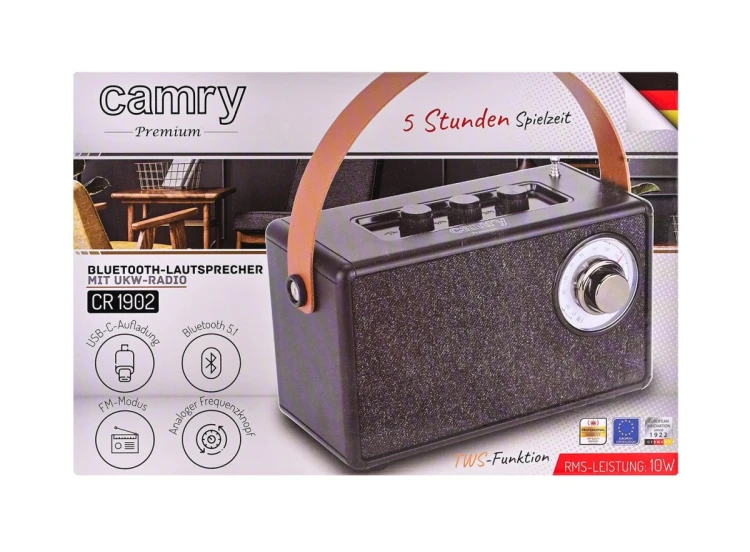 Głośnik bluetooth CAMRY CR 1902b czarny