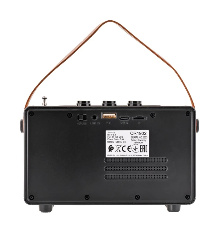 Głośnik bluetooth CAMRY CR 1902b czarny