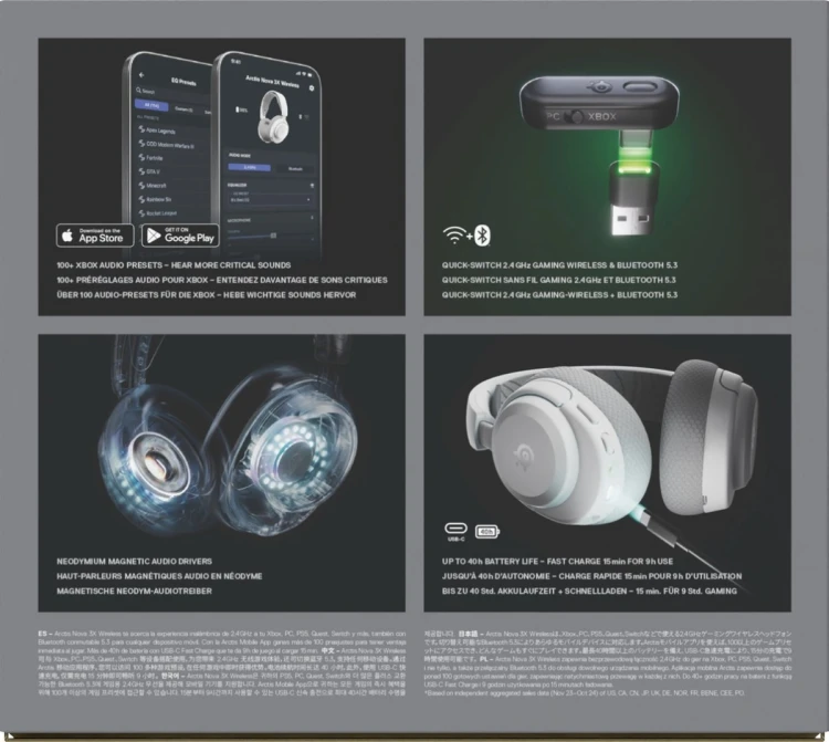 Słuchawki Steelseries Arctis Nova 3X Wireless for Xbox, White