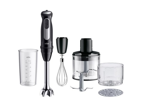 Blender ręczny Braun Domestic Home, stal nierdzewna, 1.000 Watt, 25 prędkości, Turbo (0X22111504)