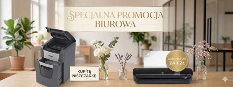 Niszczarka Rexel Optimum AutoFeed+ 90X, P4, 34l + GBC Laminator Inspire+ A4 czarny