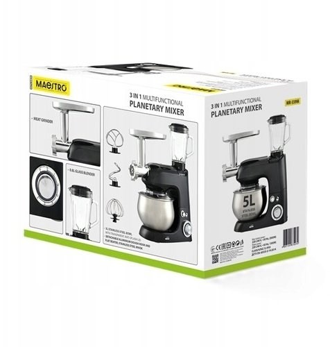 Mikser planetarny 3w1 2000W MR-559-M MAESTRO