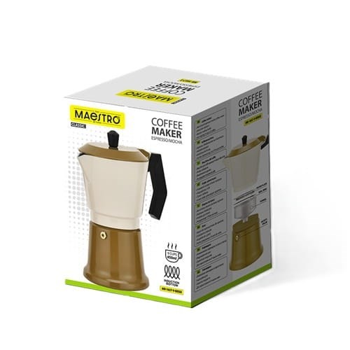 Kawiarka aluminiowa MR-1657-9-BEIGE MAESTRO