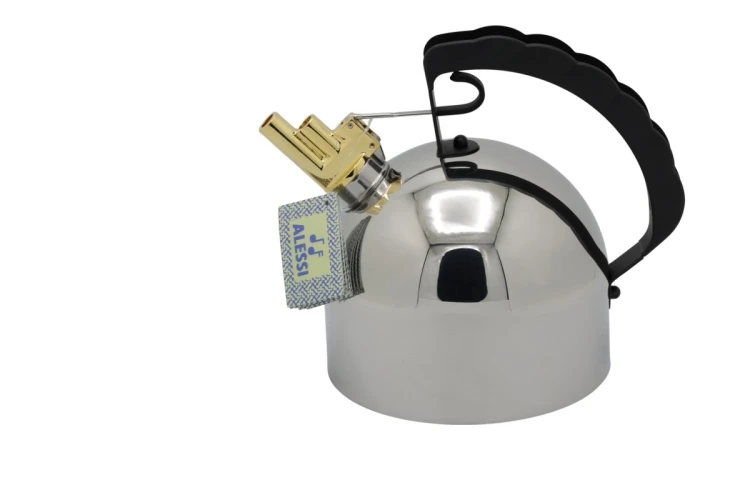 Alessi 9091 FM - Czajnik - stal nierdzewna - ze stalową podstawą - O 16,5cm