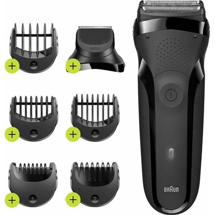 Braun Series 3 300BT Golarka rotacyjna Przycinarka Czarny