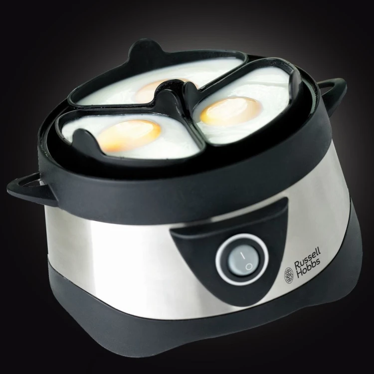 Russell Hobbs Stylo 7 jaj. 365 W Czarny, Stal nierdzewna
