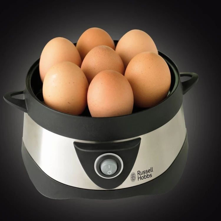 Russell Hobbs Stylo 7 jaj. 365 W Czarny, Stal nierdzewna