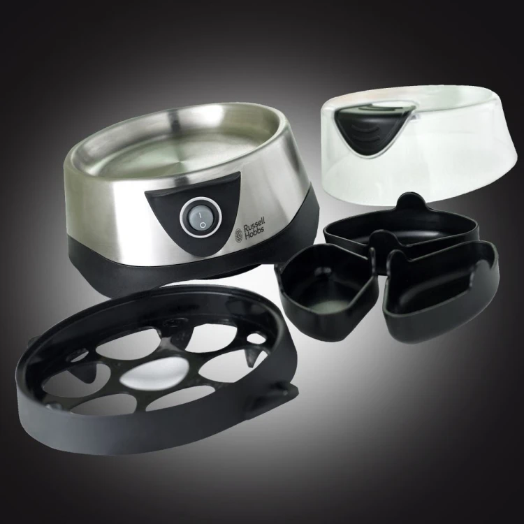 Russell Hobbs Stylo 7 jaj. 365 W Czarny, Stal nierdzewna
