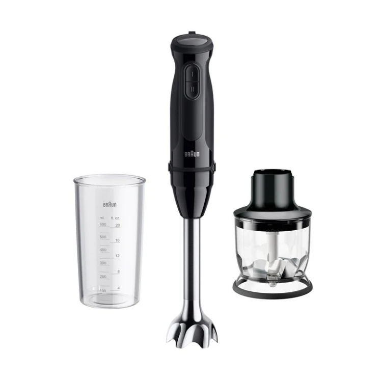 Braun MultiQuick 3 MQ30201M 0,6 l Blender immersyjny 900 W Czarny, Stal satynowa