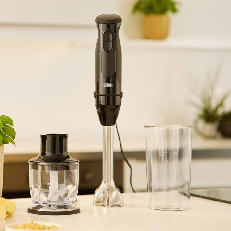Braun MultiQuick 3 MQ30201M 0,6 l Blender immersyjny 900 W Czarny, Stal satynowa