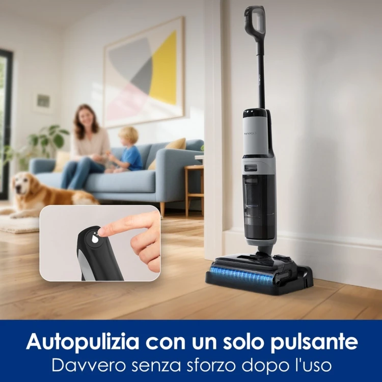 Tineco FloorOne i5 Stretch PLUS Odkurzacz pionowy Bateria Suchy i Mokry Bez worka Szary 2,5 Ah