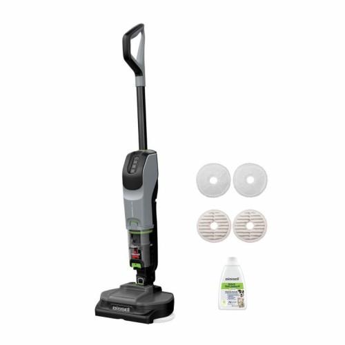 Bissell SpinWave + Vac Pet Pro Pionowy odkurzacz Bateria Suchy i Mokry Cykloniczny Worek na kurz 0,4 l Czarny, Szary