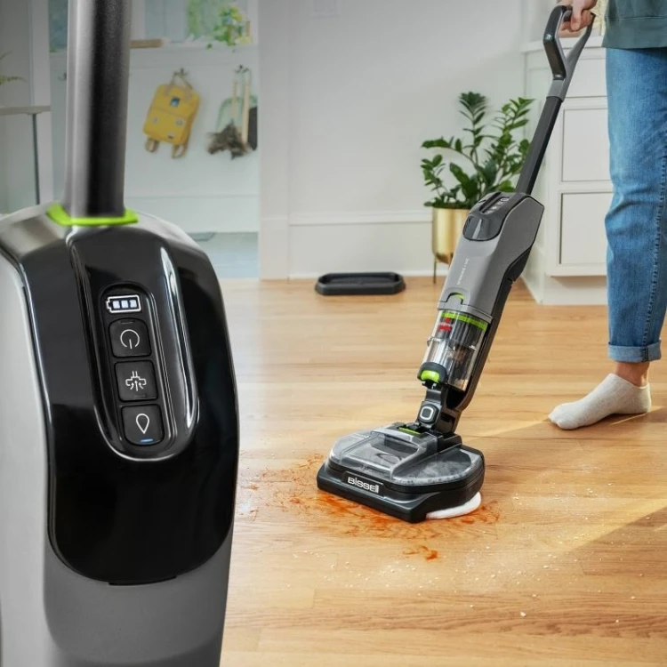 Bissell SpinWave + Vac Pet Pro Pionowy odkurzacz Bateria Suchy i Mokry Cykloniczny Worek na kurz 0,4 l Czarny, Szary