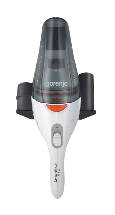 Gorenje MVC72FW odkurzacz przenośny Czarny, Biały Bez worka