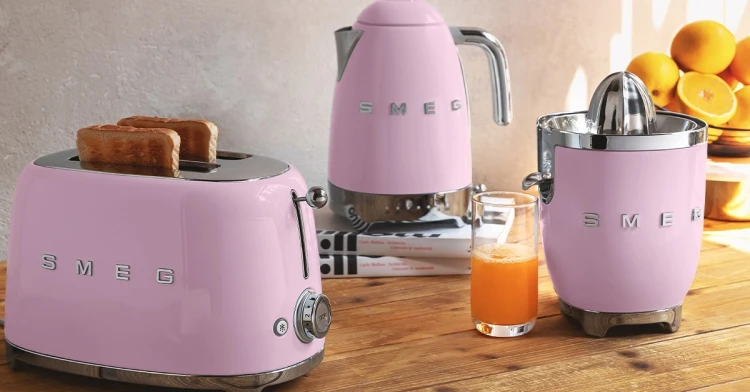 Toster SMEG (TSF01PKEU) różowy