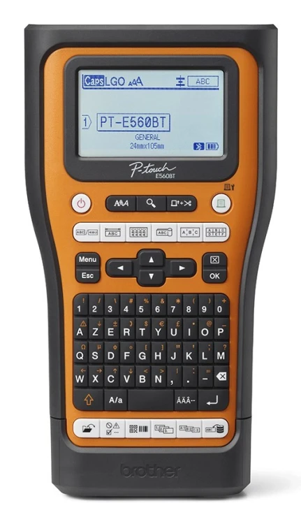 Brother PT-E560BTVP drukarka etykiet Termotransferowy 180 x 180 DPI 20 mm/s Przewodowy i Bezprzewodowy HSE/TZe Bluetooth QWERTZ