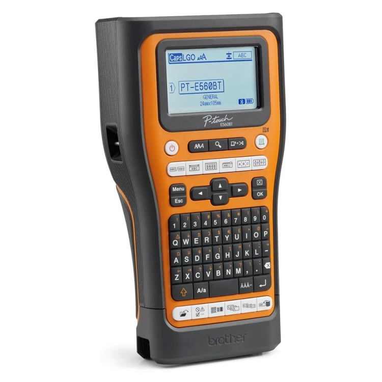 Brother PT-E560BTVP drukarka etykiet Termotransferowy 180 x 180 DPI 20 mm/s Przewodowy i Bezprzewodowy HSE/TZe Bluetooth QWERTZ