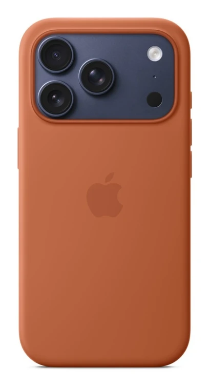 Silikonowe etui Apple iPhone 17 Pro z MagSafe (terakota)