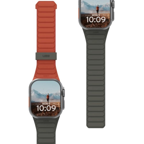 UAG Pathfinder - silikonowy dwustronny pasek magnetyczny do Apple Watch seria: 1-3, 42mm / series 4-6 & SE 1-2, 44mm / series 7-9, 45mm / series 10, 4