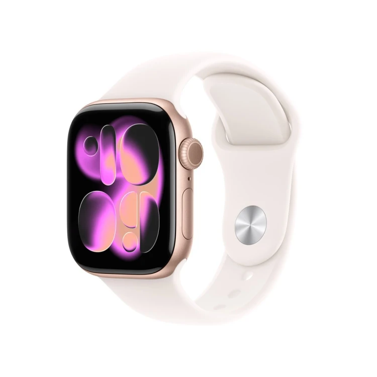 Smartwatch Apple Watch 11 OLED 42mm Wi-Fi GPS MEU04ET/A Różowe złoto