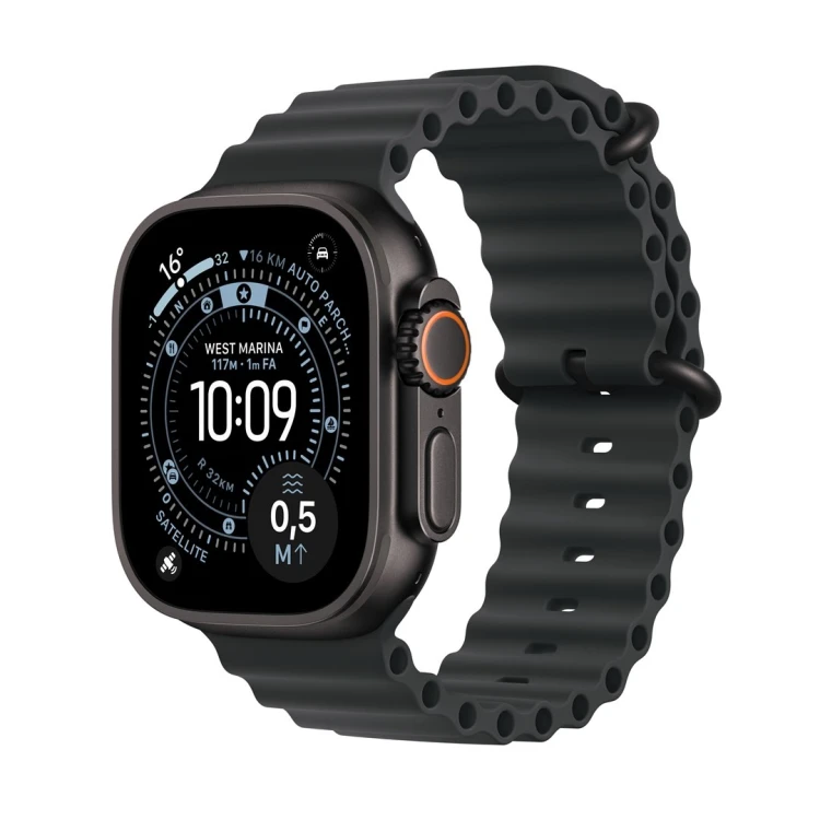 Apple Watch Ultra 3 OLED 49 mm Cyfrowy 422 x 514 px Ekran dotykowy 5G Czarny Wi-Fi GPS