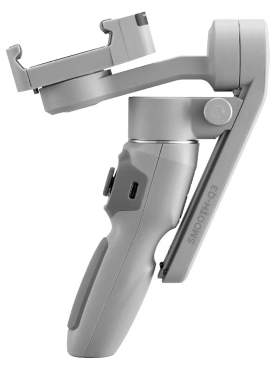 Ręczny stabilizator kamery Zhiyun Tech SMOOTH-Q3, Szary, 340°, -260 - 80°, -150 - 150°, 0.28 kg