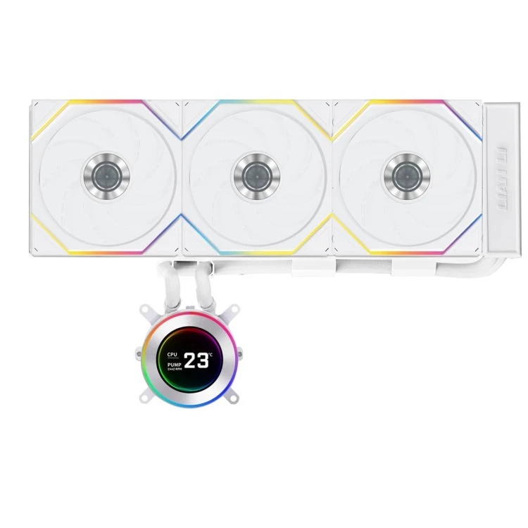 Lian Li GA II Hydroshift II LCD-C 360TL Procesor Chłodnica cieczy all-in-one 12 cm Biały 1 szt.
