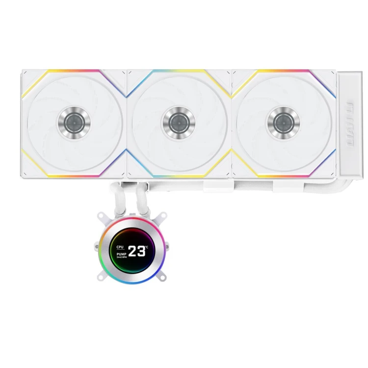Lian Li GA II Hydroshift II LCD-C 360TL Procesor Chłodnica cieczy all-in-one 12 cm Biały 1 szt.