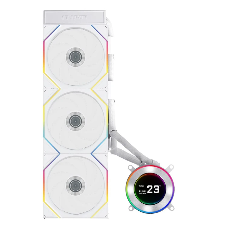 Lian Li GA II Hydroshift II LCD-C 360TL Procesor Chłodnica cieczy all-in-one 12 cm Biały 1 szt.