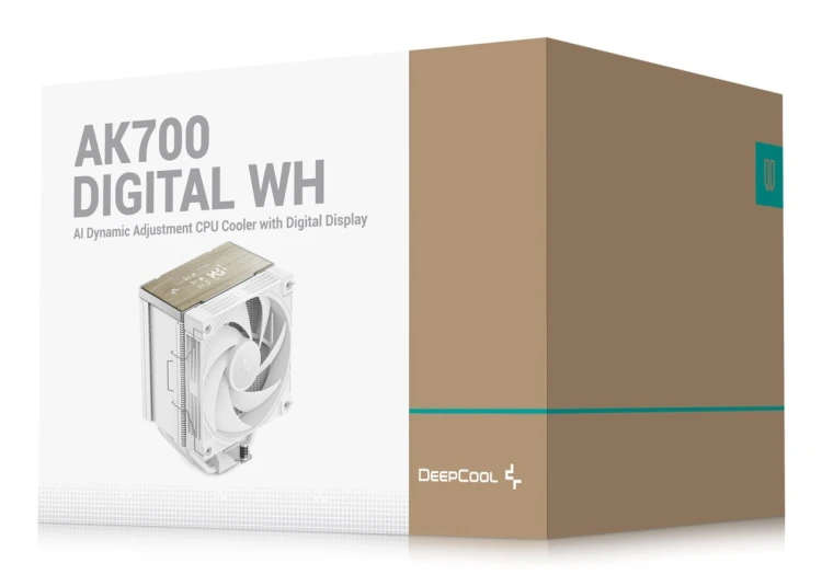 DeepCool AK700 Digital WH Procesor Chłodnica powietrza 12 cm Biały 1 szt.