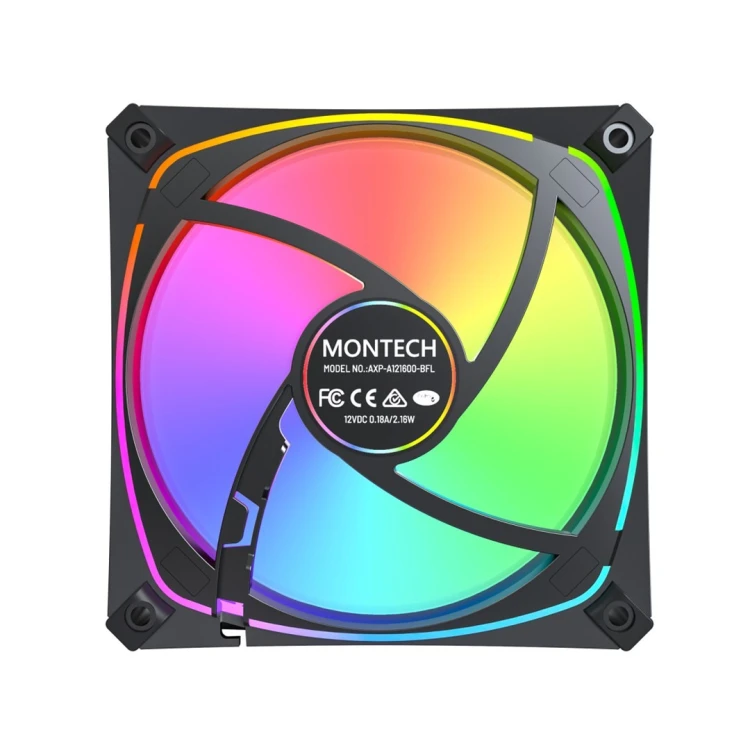 Montech AX120 PRO Obudowa komputera Wentylator 12 cm Czarny 3 szt.