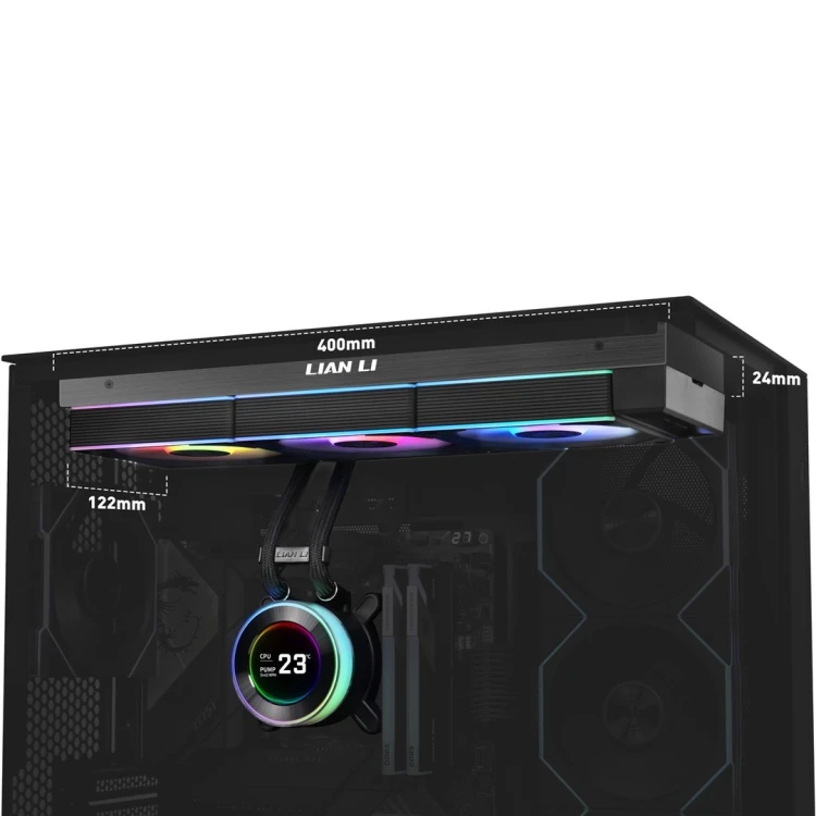 Chłodzenie wodne Lian Li HYDROSHIFT II LCD-C 360CL ARGB AiO