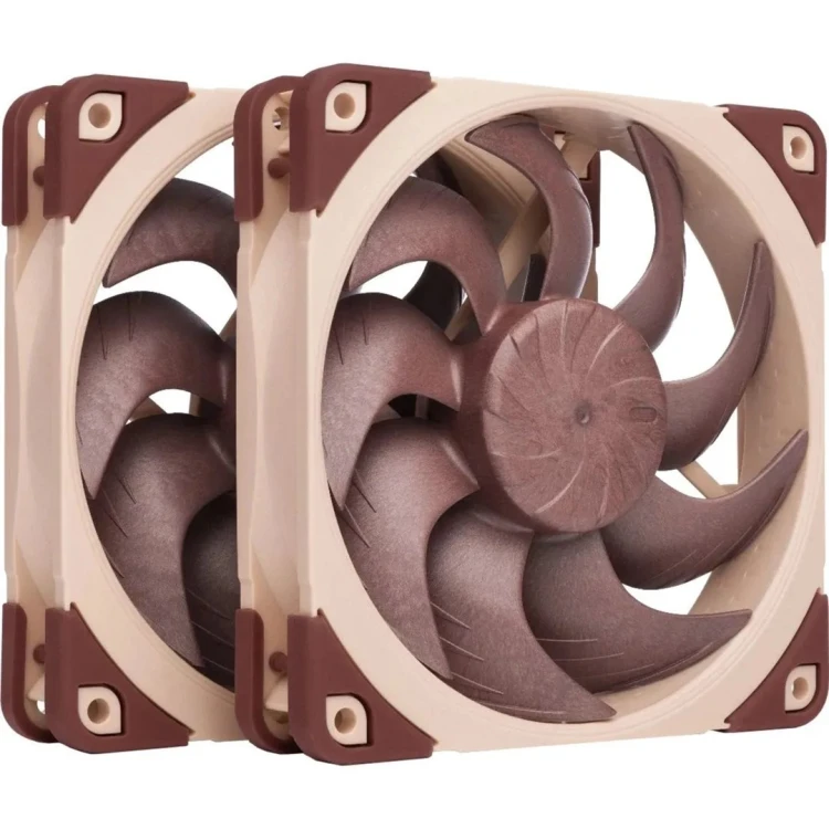 Noctua NF-A12X25 G2 PWM SX2-PP system chłodzenia komputerów Obudowa komputera Wentylator 12 cm Beżowy 2 szt.