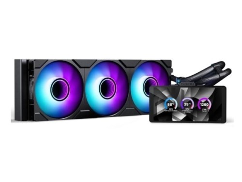 PHANTEKS Glacier One 360M25 LCD AiO-Wasserkühlung, 6-Zoll-Display - 360mm, schwarz