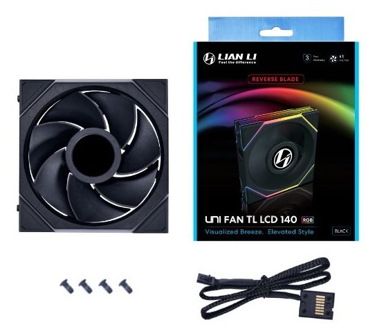 Cooler Lian Li Uni Fan TL LCD LULI-129 14cm Czarny
