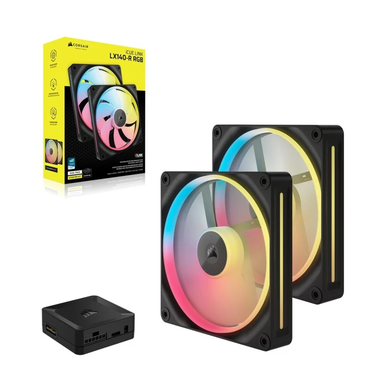 Wentylator Corsair iCUE LINK LX140-R RGB PWM 2-pack