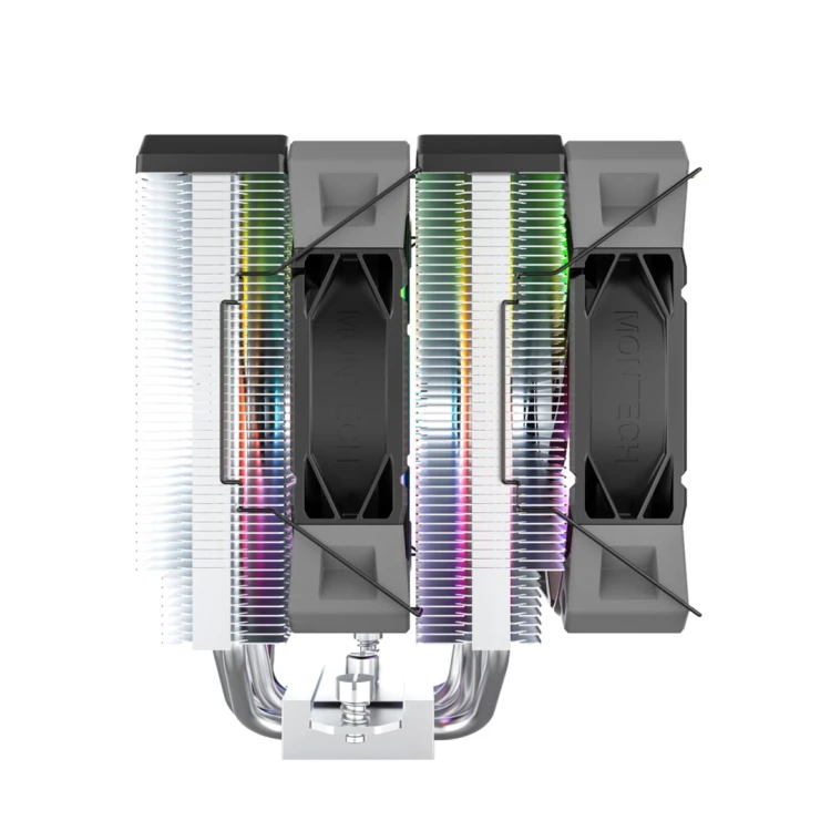 Montech NX600 ARGB Procesor Chłodnica powietrza 12 cm Czarny 1 szt.